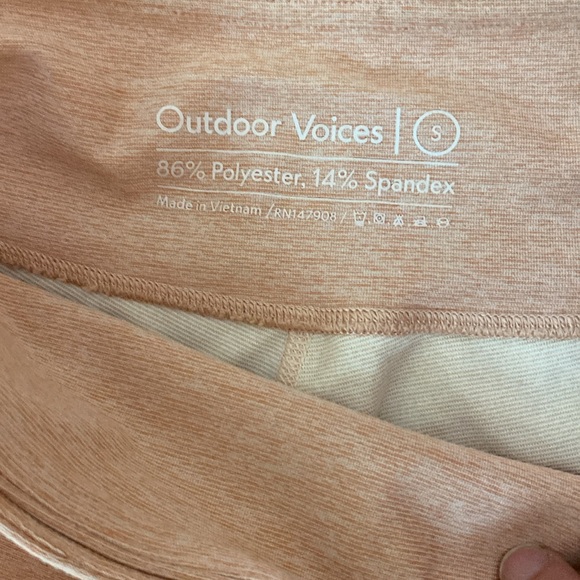 2 PAIR!!!!!!!!!! Outdoor Voices Colorblock leggings Size Small - Picture 3 of 7